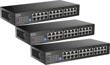 Zyxel GS1100-24ES 24-portars Gigabit Slim switch 3-pack