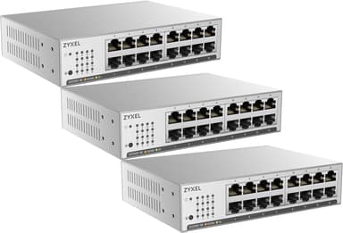 Zyxel GS1100-16 16-portars Gigabit switch 3-pack