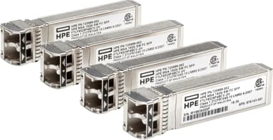 HPE MSA 32Gb SFP+ Short Wave Fibre Channel 4-pack Transceiver Bundle transceiver-moduler för nätverk Fiberoptik 32000 Mbit/s SFP+ 