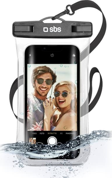 sbs Waterproof Case For Smartphones Up To 6.8" Musta