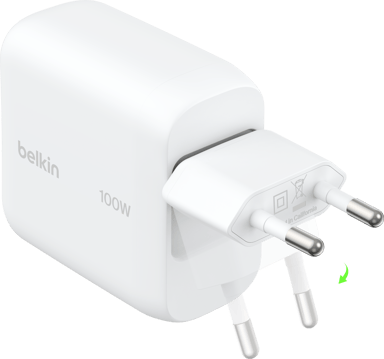 Belkin 100W 1C Vikbar GaN-Laddare 100W