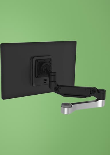 R-Go Tools Extra monitorarm R-Go Caparo, extra arm voor Caparo, circulair, verstelbaar met gasveer, 3-9 kg draagvermogen, zwart 