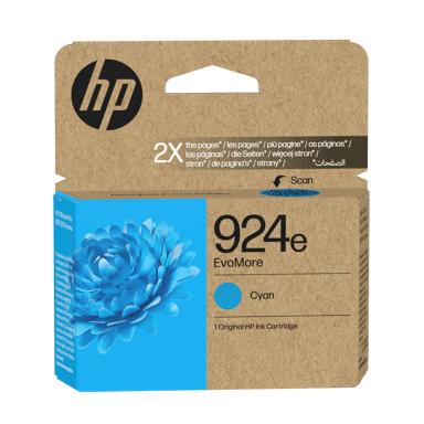 HP Blekk Cyan Nr.924e EvoMore 800 Sider 