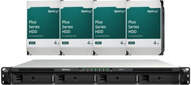 Synology RS826+ NAS Med 16TB (4x4TB) Forudinstalleret