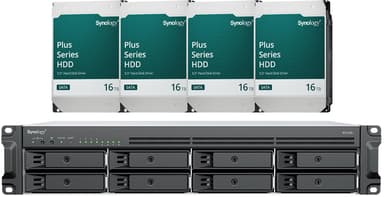 Synology RS1226+ NAS 64TB (4x16TB) Esiasennettuna