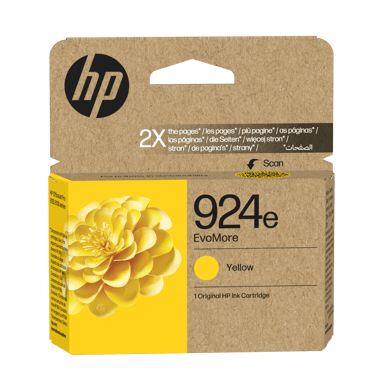 HP Muste Keltainen Nro.924e EvoMore 800 Sivua 