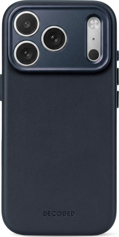 Decoded Leather Backcover iPhone 18 Pro Max Midnatt