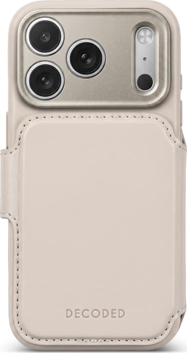 Decoded Leather Detachable Wallet iPhone 18 Pro Max Taupe / brun