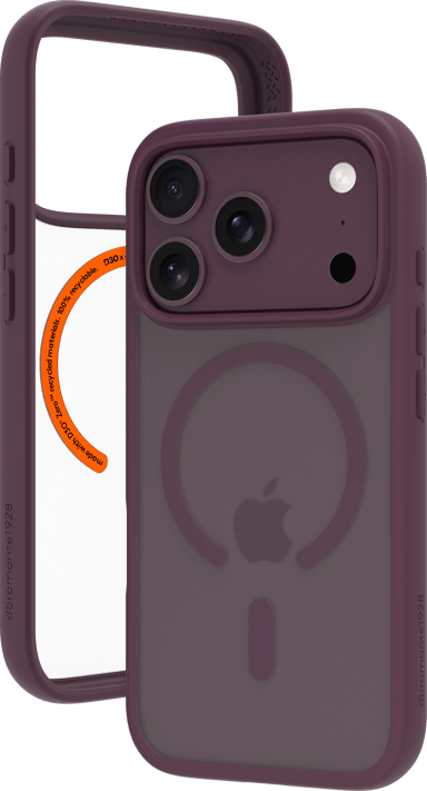 dbramante1928 Grenen Ultra D3O MagSafe iPhone 17 Pro, iPhone 18 Pro Burgunder