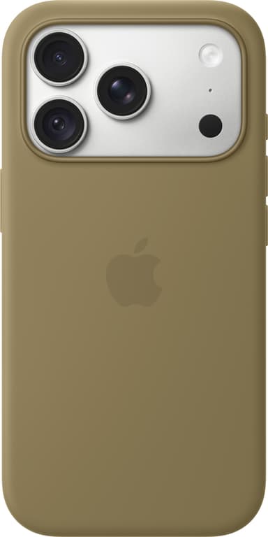 Apple Silicone Case MagSafe iPhone 18 Pro Oliven