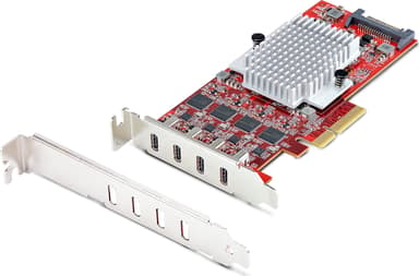 Startech StarTech.com P10Q4C-USB-CARD-LP grensesnittkort/-adapter Intern USB 3.2 Gen 2 (3.1 Gen 2) 
