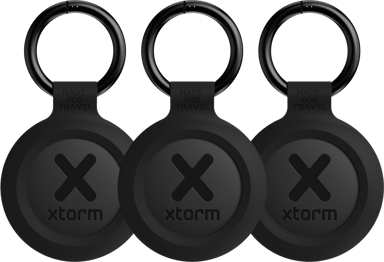 Xtorm Rejse Mærke Tracker 3-Pack Til iOS & Android Sort