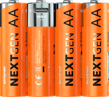 Xtorm NextGen AA Batterier USB-C Oppladbare 4-Pack