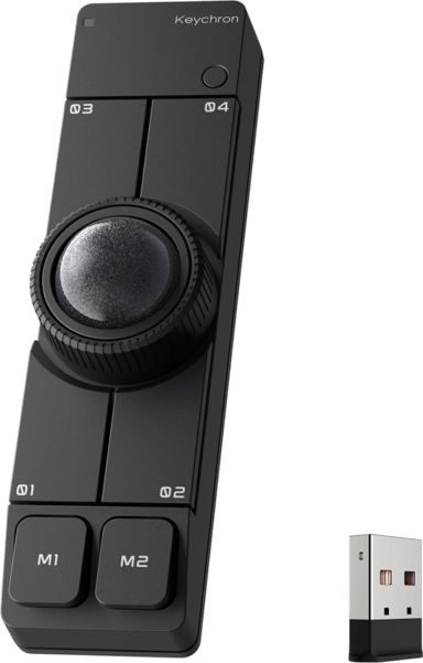 Keychron Nape Pro RF Wireless + Bluetooth + USB-C Styrkula Svart