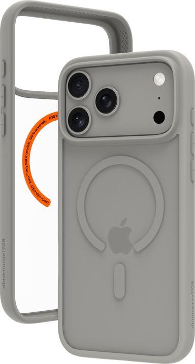 dbramante1928 Grenen Ultra D3O MagSafe iPhone 18 Pro Max Lysegrå