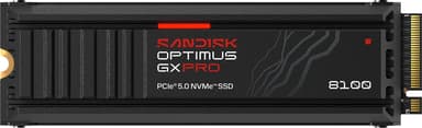 SanDisk Optimus GX Pro 8100 1TB SSD Heatsink M.2 PCIe 5.0