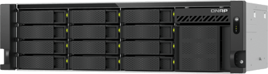 QNAP TS-H1655XEU-RP Lagringsserver Rack (3U) Intel Atom® C5125 8 GB DDR4 0 TB QuTS hero Svart, Grå 