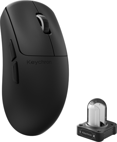 Keychron G6 HE 8K RF Wireless + Bluetooth + USB-C Mus Sort