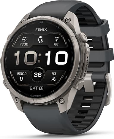 Garmin Fenix 9 Pro 47mm Titanium with Graphite/Black Silicone Band