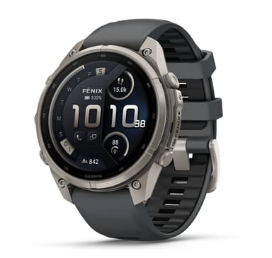 Garmin Fenix 9 Pro 47mm inReach Titanium with Graphite/Black Silicone Band