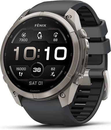 Garmin Fenix 9 Pro 51mm Titanium with Graphite/Black Silicone Band
