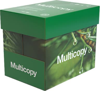 Multicopy Kopieringspapper A4 80g Hålat (5x500) 2500 Ark