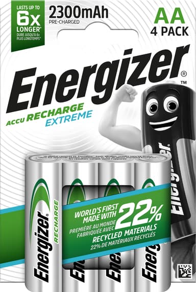 Energizer Extreme ReCharge AA 2300mAh 4-Pack