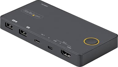 Startech 2 Port Hybrid USB-A + HDMI & USB-C KVM Switch