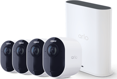 Arlo Ultra 3 4K utendørs sikkerhetskamera, 4-pack
