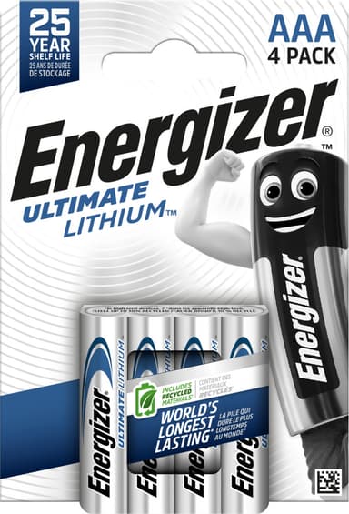 Energizer Batteri Ultimate Lithium AAA 4-Pack 