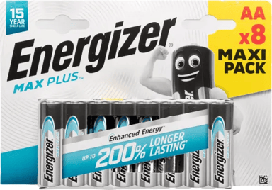 Energizer Batteri Max Plus Alkalisk AA 8-Pack