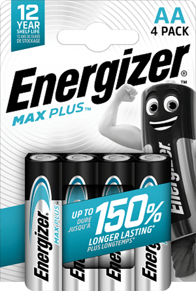 Energizer Batteri Max Plus Alkalisk AA 4-Pack 
