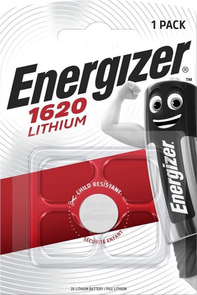 Energizer Knappecellebatteri Litium CR1620 