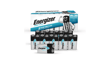 Energizer Batteri Max Plus Alkaline 9V 20-Pack
