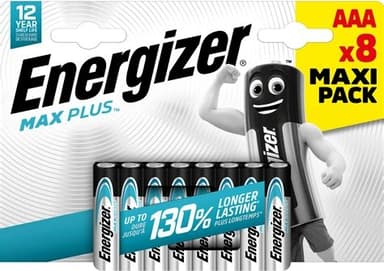 Energizer Paristo Max Plus Alkalinen AAA 8-Pack 