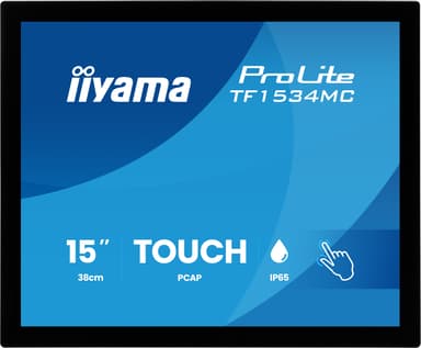 iiyama ProLite TF1534MC-B8X 15" Touch Open Frame XGA 4:3 15" 1024 × 768pixels TN 4:3 75Hz