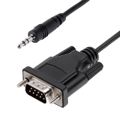 Startech StarTech.com 9M351M-RS232-CABLE kabel kønsskifter DB-9 3.5mm Sort DB9 3,5mm