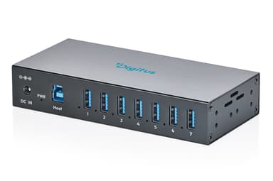 Digitus DA-70261 interface hub 2 x USB 3.2 Gen 1 (3.1 Gen 1) Type-B 5000 Mbit/s Sort