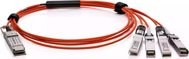 Pro Optix QSFP-100G-4X25G-AOC5M-P InfiniBand- ja kuituoptiikkakaapeli 5 m QSFP28 4x SFP28 AOC Vedenvärinen 5m QSFP28 4 x SFP28 OM4