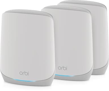 Netgear Orbi RBK763S Tri-band (2,4 GHz / 5 GHz / 5 GHz) Wi-Fi 6 (802.11ax) Vit 7 Intern 