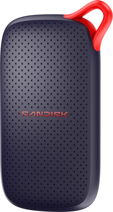 SanDisk Portable SSD 1TB USB-C Marinblå, Röd