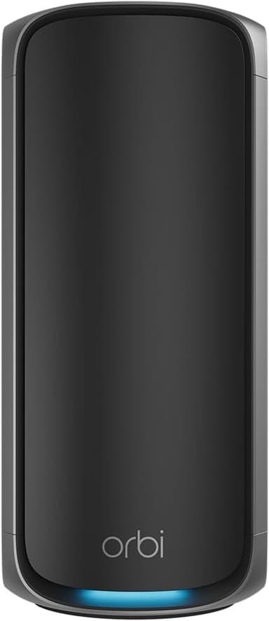 Netgear Orbi 970 Series Quad-Band WiFi 7 Quad-band (2.4 GHz / 5 GHz-1 / 5 GHz-2 / 6 GHz) Wi-Fi 6 (802.11ax) Svart 3 Innvendig lys 