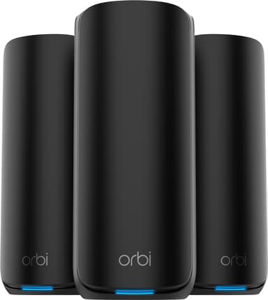 Netgear Orbi 870 Tri-band WiFi 7 Svart 3-pakning 