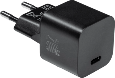 Axessline USB Väggladdare 1x USB-C 20W Svart Svart