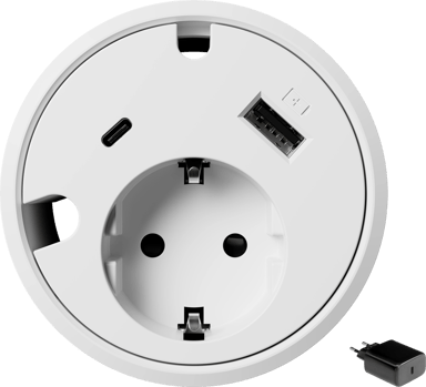 Forming Function Powerdot 16 Kit 1x Ström (Typ F) 1x USB-C 1x USB-A Med 65W Strömadapter 