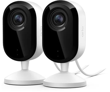 Arlo Essential 3 2K övervakningskamera för inomhusbruk 2-pack