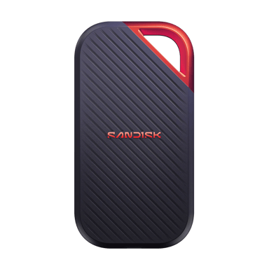 SanDisk Extreme PRO Portable SSD V3 2TB USB-C Marineblå, Rød