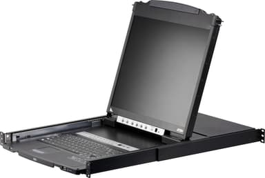 Aten CL5816N rack-konsol 48,3 cm (19") 1280 x 1024 pixel Metal, Plast Sort 1U 