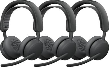 Logitech Zone Wireless 2 ES for Business without dongle 3-pack Stereo USB-C Microsoft Teams Grafiitti