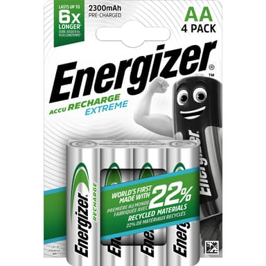 Energizer Extreme ReCharge AA 2300mAh 4-Pack 